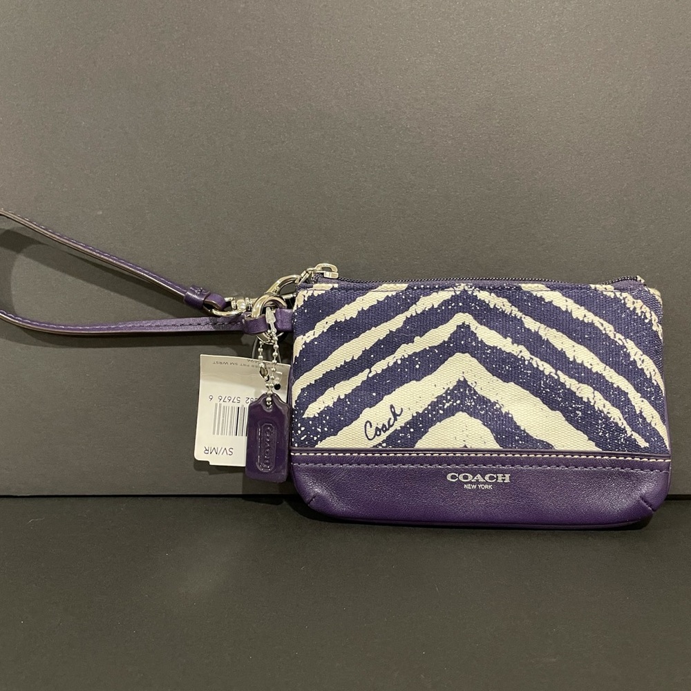 Coach Legacy Zebra Clutch Wristlet